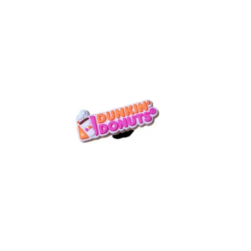 🚨3/$10🚨 Dunkin Donuts Logo Accessories  Colorful Women DIY Donut Croc Shoes
